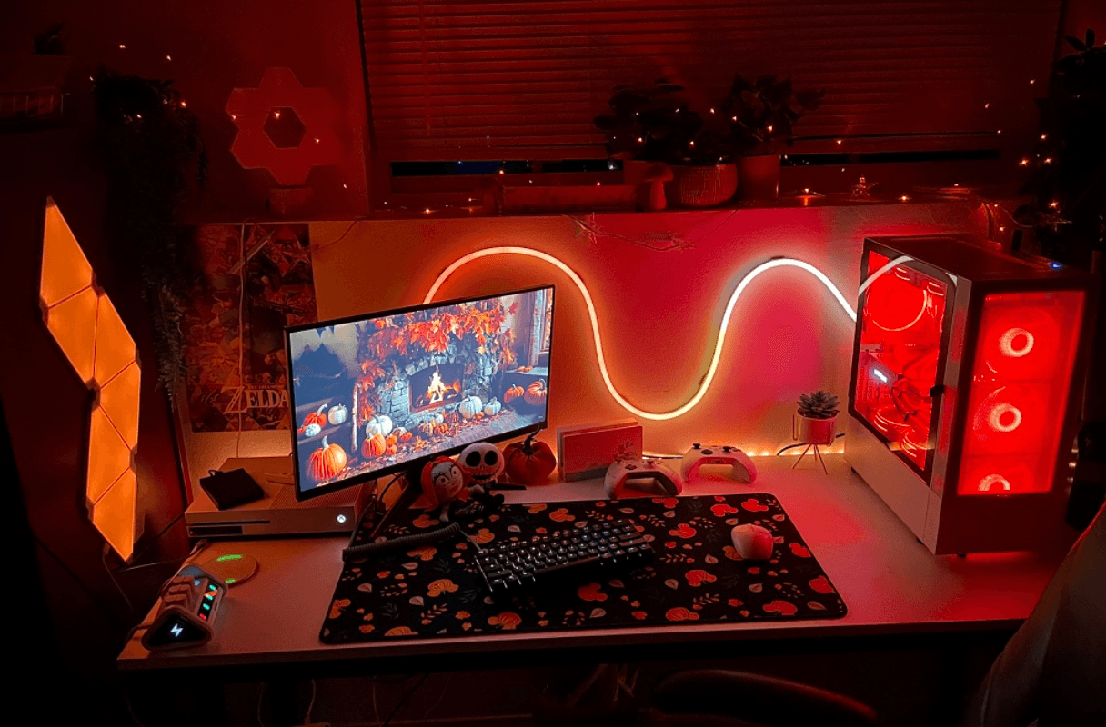 Autumn Vibes 🍂 Gaming setup collection 